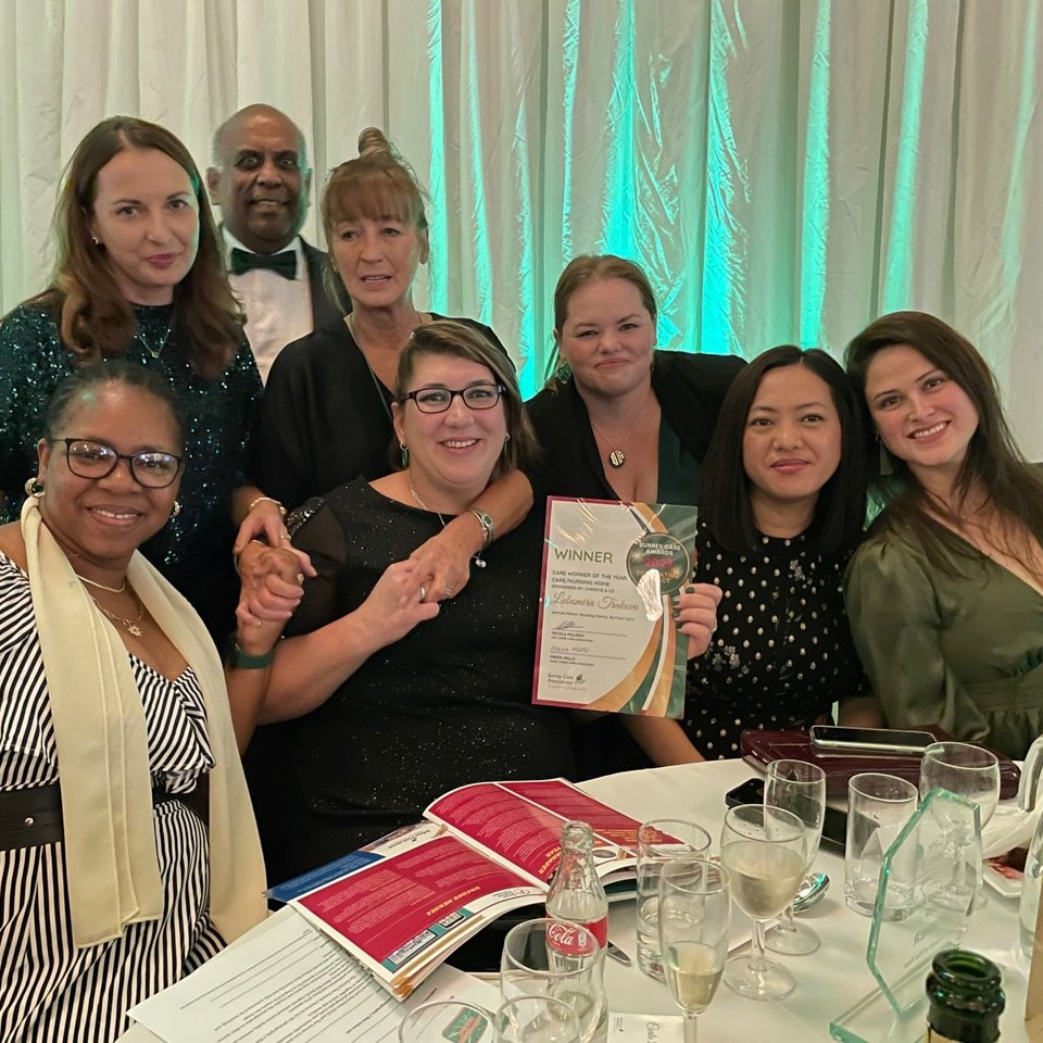 Beritaz Care enjoys success at the 2023 Surrey Care Awards