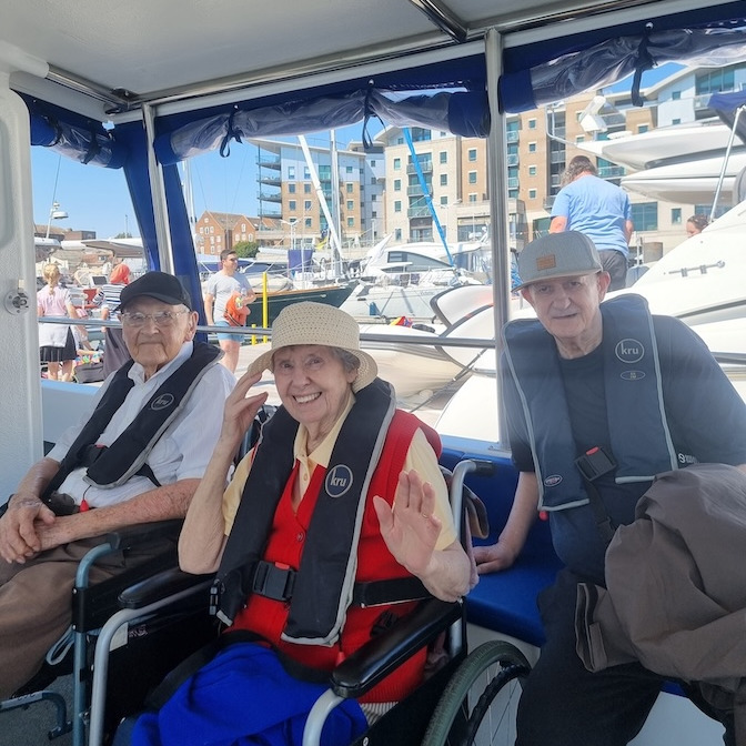 Windsor Court residents set sail for an adventure