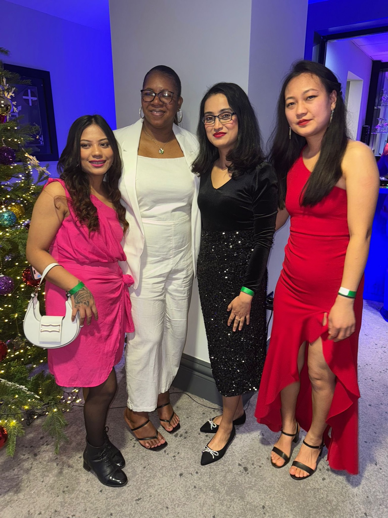 A group of people at a party
