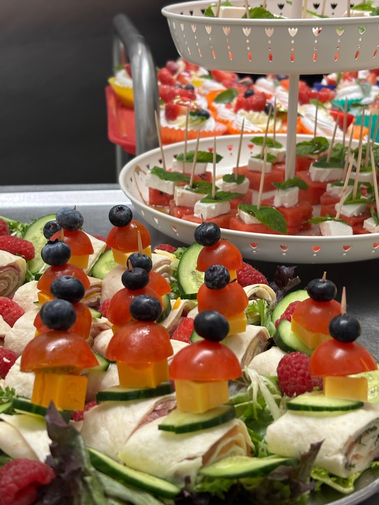 A display of delicious party food