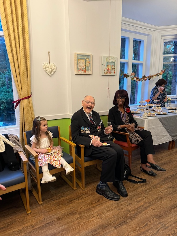 Friends of Windsor Court attend an afternoon tea event at the home