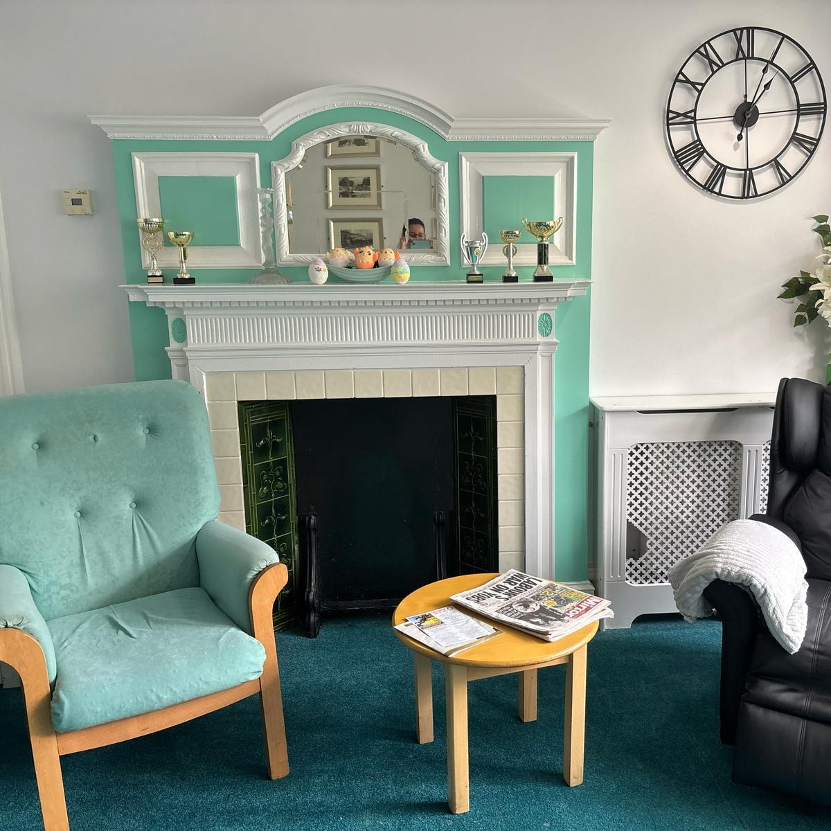 A lounge with comfortable chairs