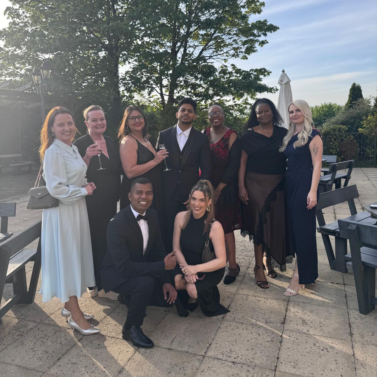 Staff members stood outside at the Dorset Care Awards