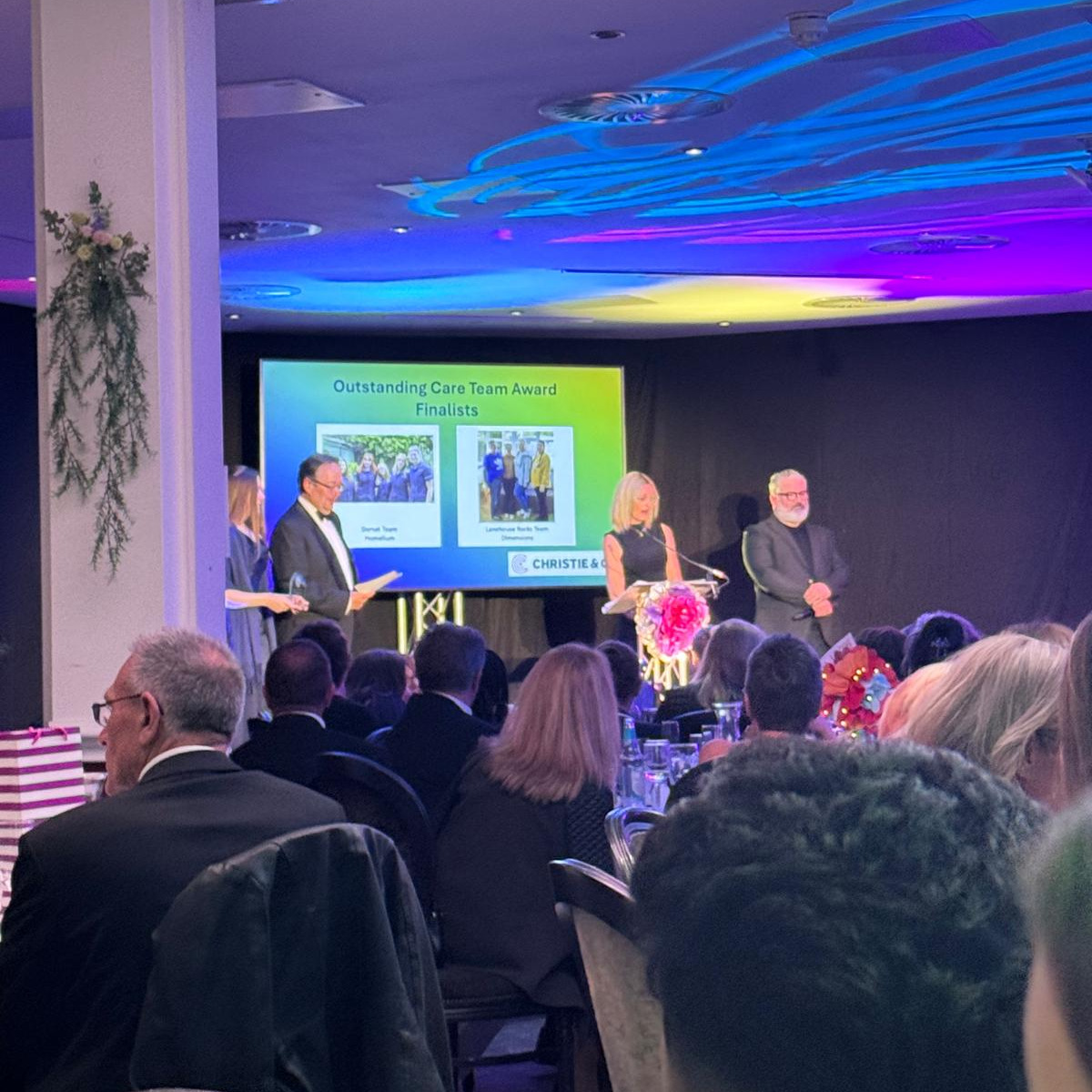 Awards being presented at the Dorset Care Awards