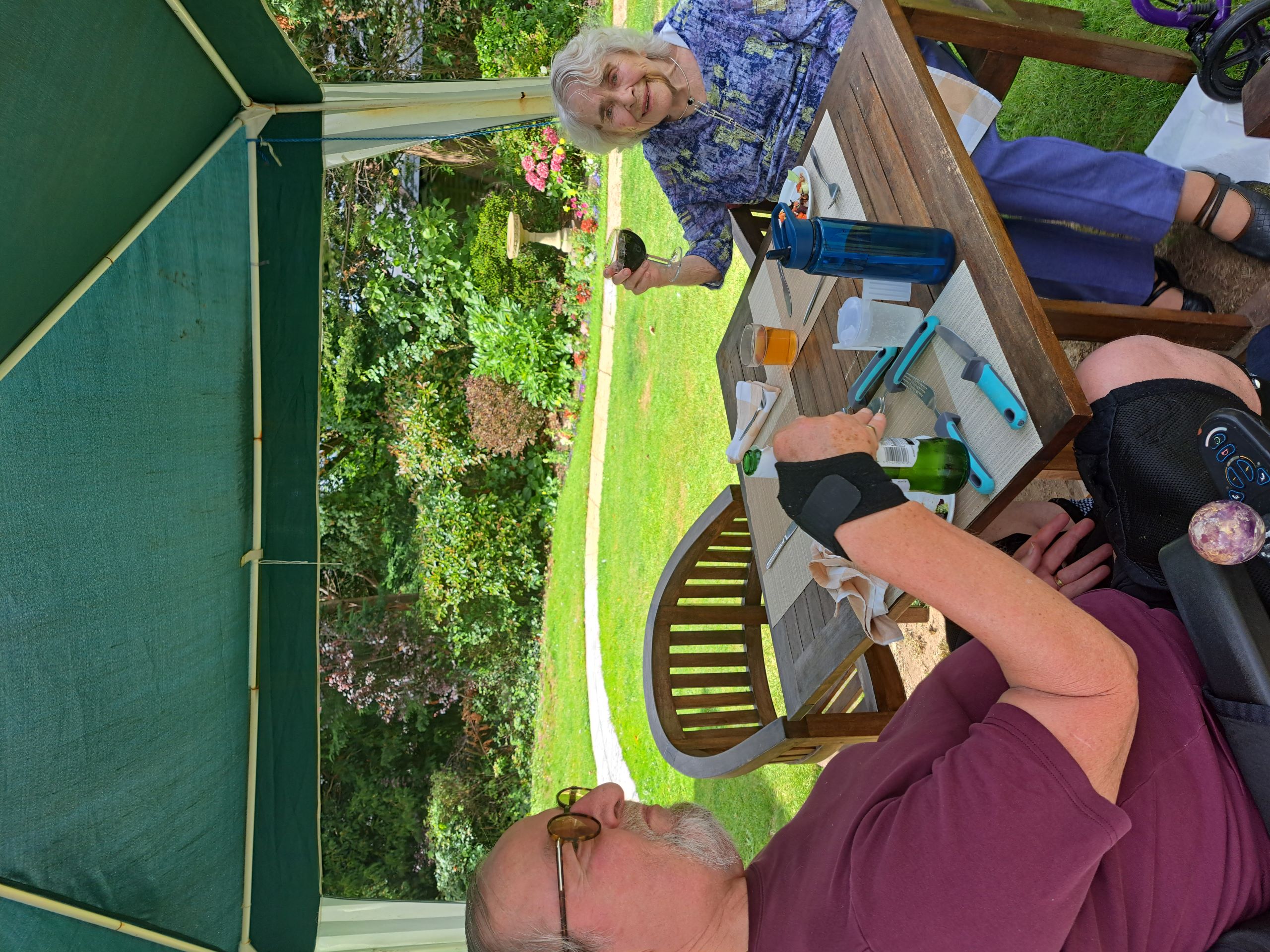 People enjoying tea